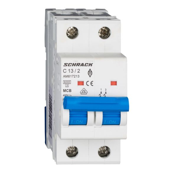 Miniature Circuit Breaker (MCB) AMPARO 6kA, C 13A, 2-pole image 3