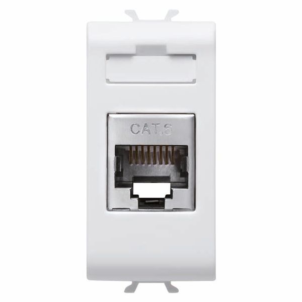 RJ45 SOCKET - CATEGORY 6 - FTP - 1 MODULE - GLOSSY WHITE - CHORUSMART image 2