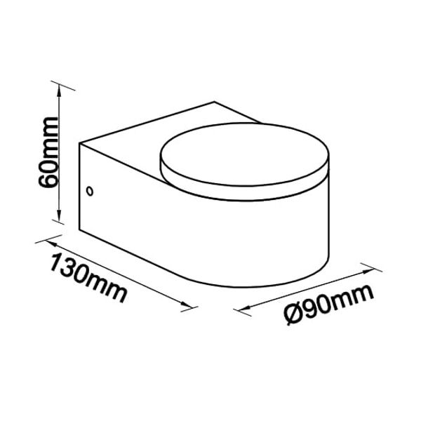 Zelda LED Medium Up 11W 560lm 3000K IP54 anthracite image 10