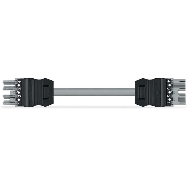 pre-assembled interconnecting cable B2ca Socket/plug gray image 2