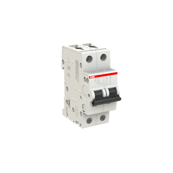 S202-D1.6 Miniature Circuit Breaker - 2P - D - 1.6 A image 2