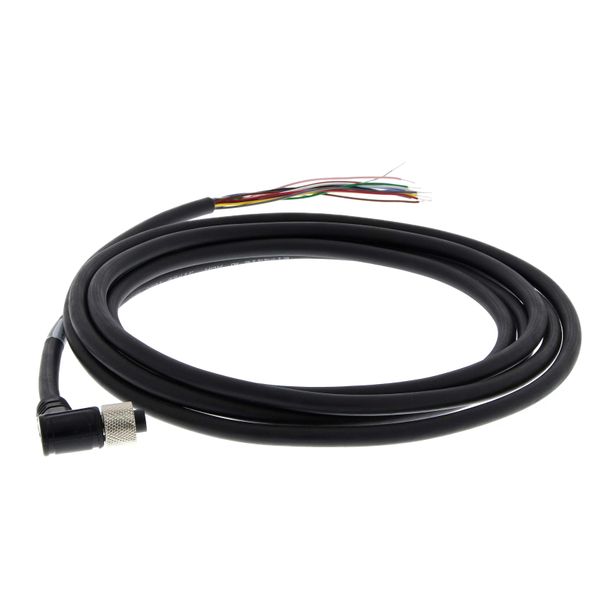 V/F 430-F M12 to Flying Leads Cable, right angle down, 3 m image 1