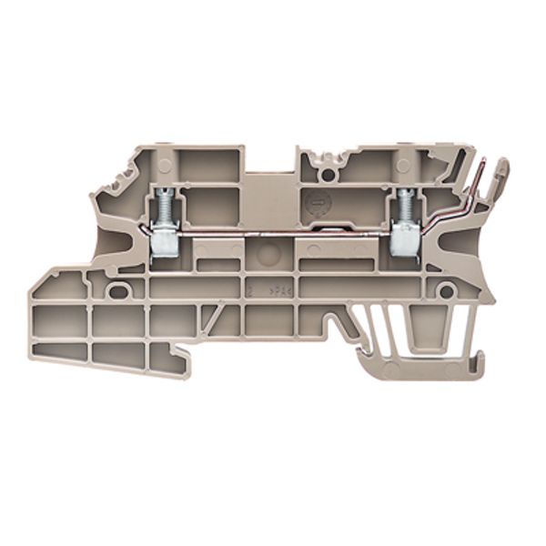 Feed-through terminal block, Screw connection, 2.5 mm², 250 V, 24 A, N image 1