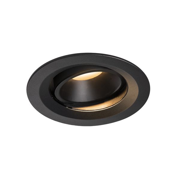 NUMINOS® MOVE DL M, indoor LED recessed ceiling light black/black 2700K 20° rotating and pivoting image 1