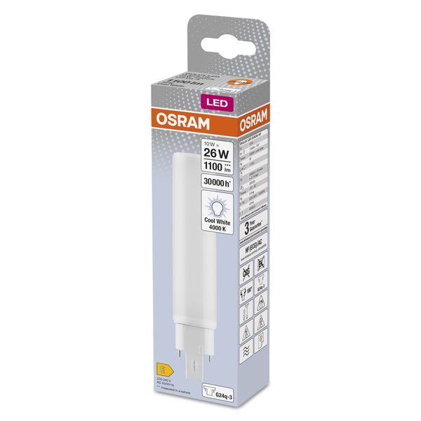 OSRAM DULUX LED D/E HF & AC MAINS 10W 840 G24Q-3 image 7