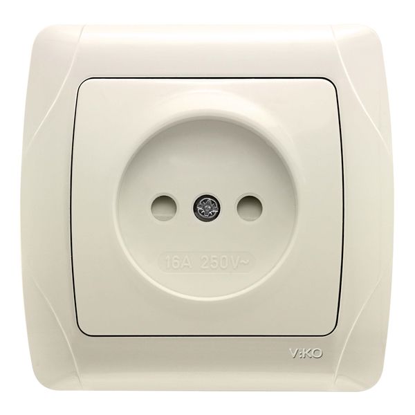 Carmen Beige (Quick Connection) Child Protected UPS Socket image 1