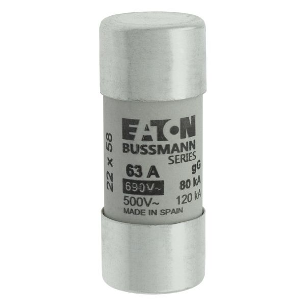 Fuse-link, LV, 63 A, AC 690 V, 22 x 58 mm, gL/gG, IEC image 5
