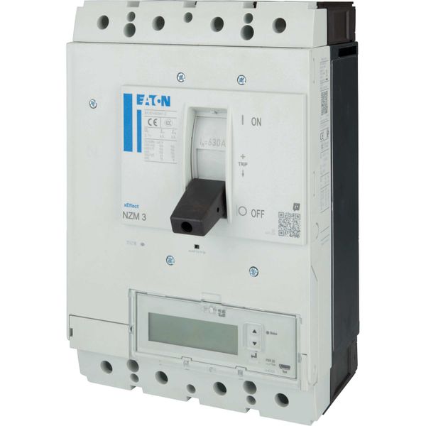 NZM3 PXR25 circuit breaker - integrated energy measurement class 1, 630A, 4p, variable, Screw terminal image 14