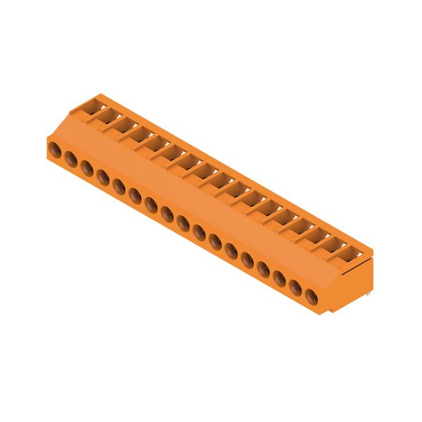 PCB terminal, 5.00 mm, Number of poles: 17, Conductor outlet direction image 2