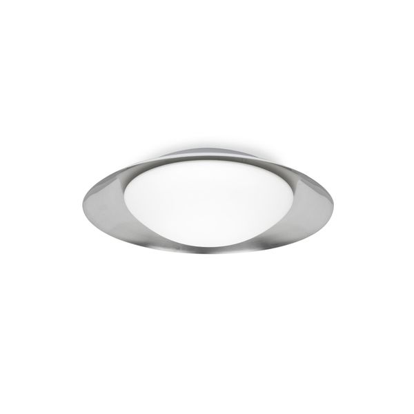SIDE LED WHITE/NICKEL CEILING LAMP 15W image 1