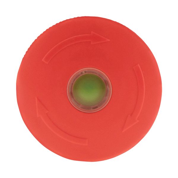 Emergency stop/emergency switching off pushbutton, RMQ-Titan, Palm-tree shape, 45 mm, Non-illuminated, Turn-to-release function, Red, yellow, RAL 3000 image 12