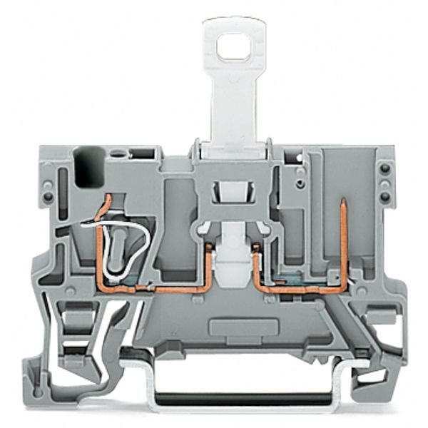 1-conductor/1-pin disconnect carrier terminal block with shield contac image 3