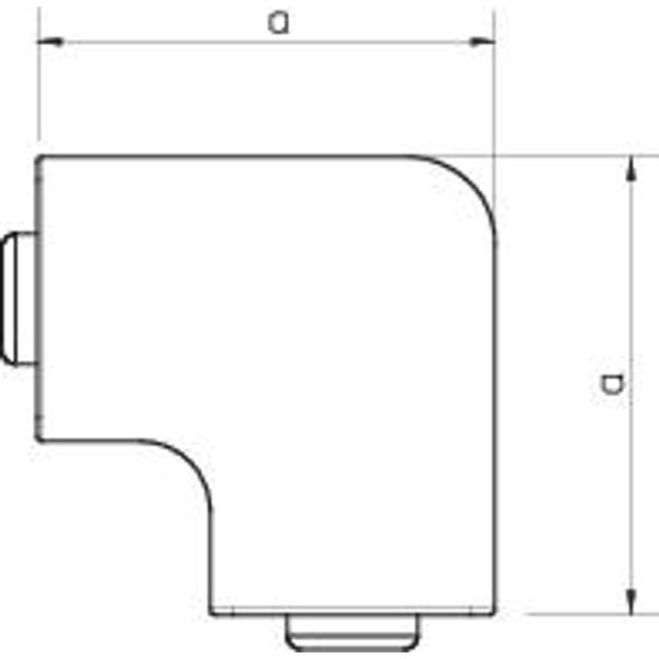 WDKH-F30045LGR Flat angle cover halogen-free 30x45mm image 2