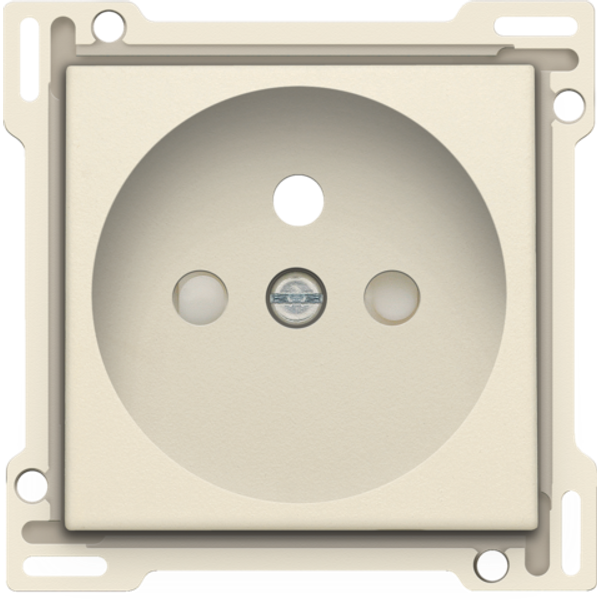 Finishing set for socket outlet with pin earthing and shutters, flush- image 1