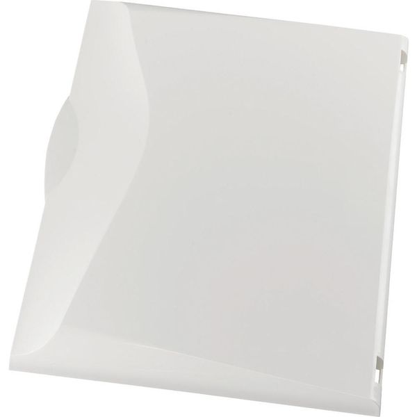 Plastic door, white, for 3-row distribution board image 2