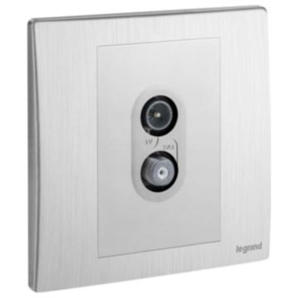 281153BA Mallia Senses 1 gang TV- SAT socket outlet image 1