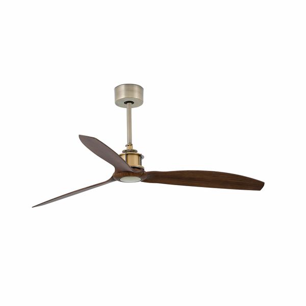 JUST FAN GOLD/WOOD CEILING FAN WITH DC MOTOR image 1