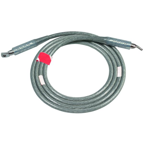 Earthing cable w. 2 crimped cable lugs W 10.5mm  70mm²  L 12000mm Al image 1