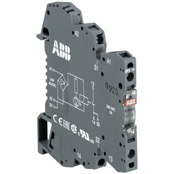 OBOA1000-24VDC Optocoupler R600 A1-A2=24VDC,24-400VAC/25 mA-1 A,Triac image 1