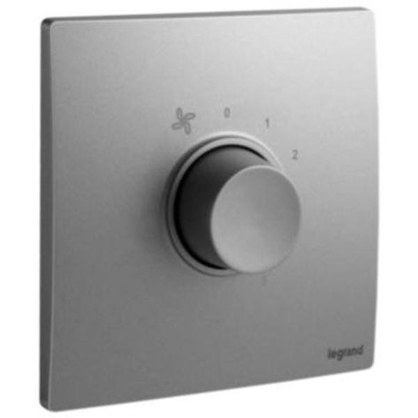 Mallia Senses 1 gang 100 watts - 5 speeds Fan controller - 230 volts - Dark Silver image 1