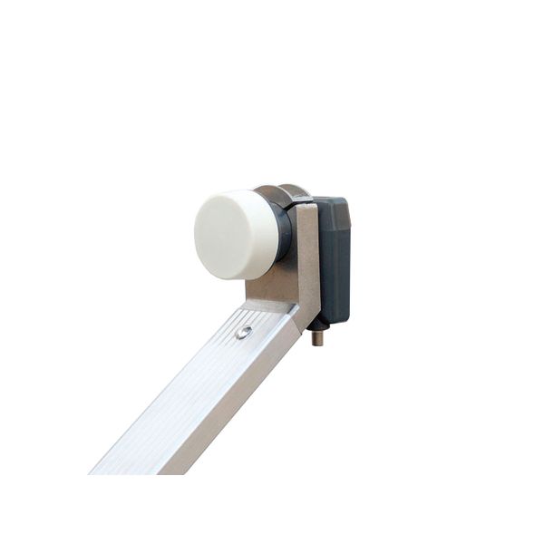 SAT Antenna  80/75cm, Alu, 39dB, foldable feed-arm, white image 2