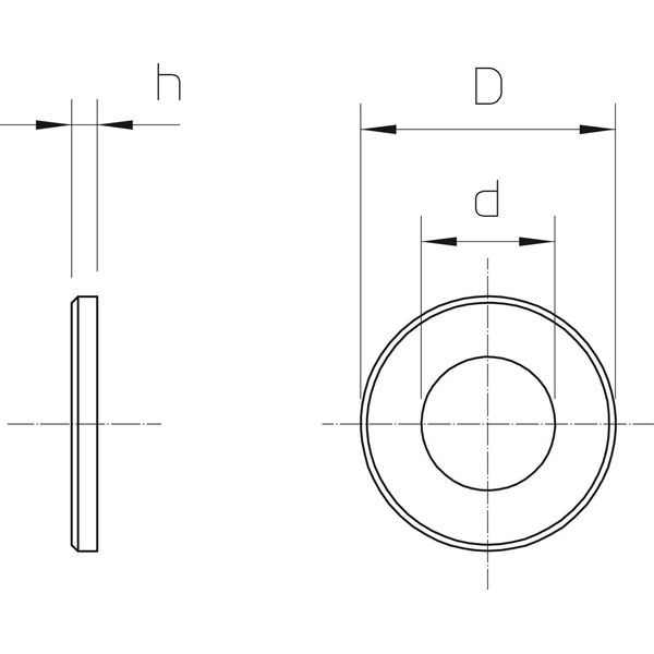 DIN440 7 F Washer to DIN 440 M6 image 2