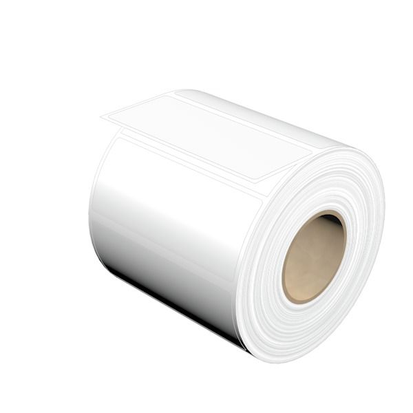 Device marking, Self-adhesive, halogen-free, 36 mm, Polyester, white image 1