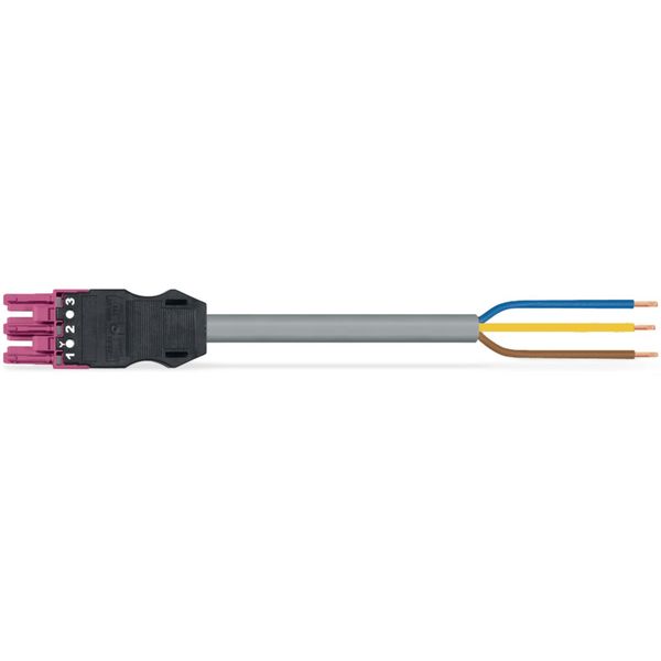 pre-assembled connecting cable Eca Socket/open-ended pink image 4