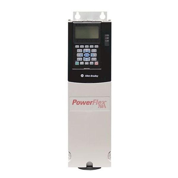 Allen-Bradley 20G11RD014JA0NNNNN PowerFlex 755 AC Drive, with Embedded Ethernet/IP, Standard Protection, Forced Air, AC Input with DC Terminals, Open Type/Frame 1, 14 A, 10HP ND, 7.5HP HD, 480 VAC, 3 PH, Frame 1, Filtered, CM Jumper Installed image 1