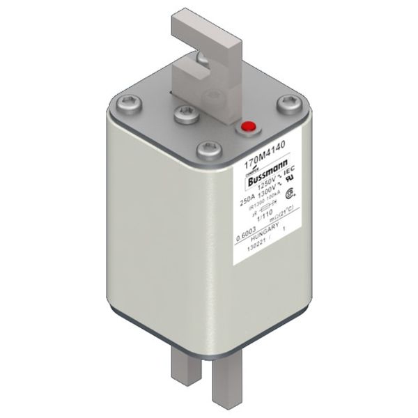 Fuse-link, high speed, 250 A, AC 1250 V, size 1, 53 x 66 x 138 mm, aR, DIN, IEC, single indicator image 3