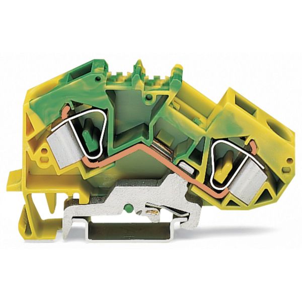 2-conductor ground terminal block 16 mm² center marking green-yellow image 1