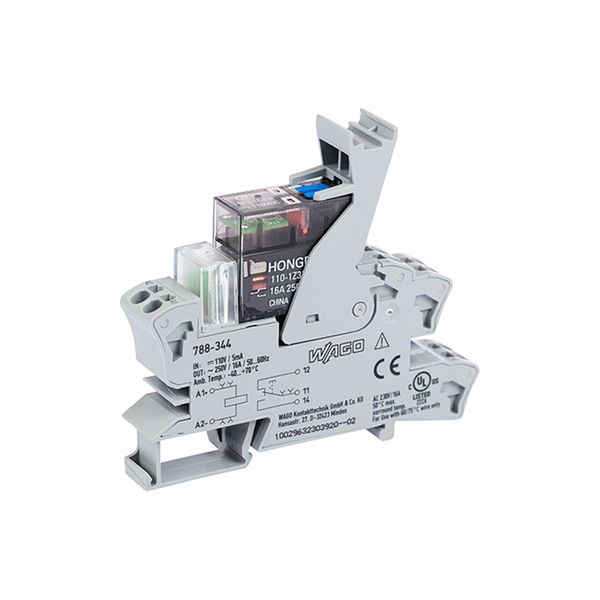 Relay module Nominal input voltage: 110 VDC 1 changeover contact image 3