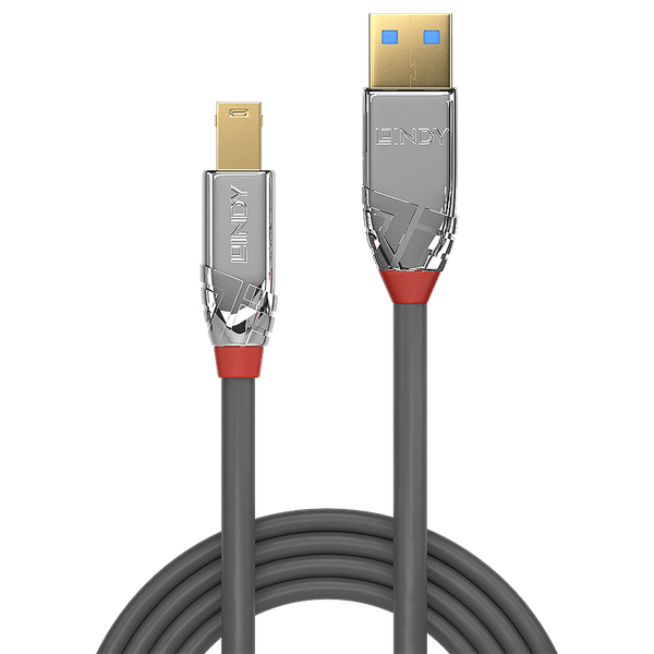 1m USB 3.2 Type A to B Cable, 5Gbps, Cromo Line USB Type A to B Cable image 2