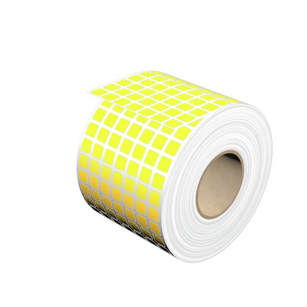Device marking, Self-adhesive, halogen-free, 8 mm, Polyester, yellow image 1