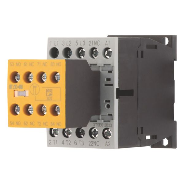 Safety contactor, 380 V 400 V: 5.5 kW, 2 N/O, 3 NC, 230 V 50 Hz, 240 V 60 Hz, AC operation, Screw terminals, with mirror contact. image 6