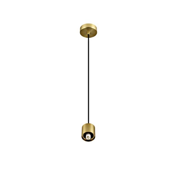 VARYT pendant lamp E14 pendantlength 150cm max. 1x6W messing image 1