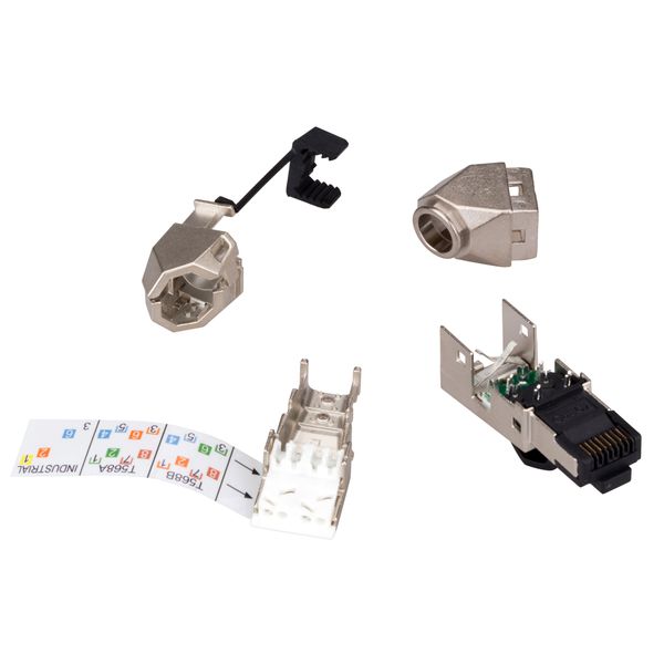 RJ45 industrial plug Cat.6a STP, on-site installable, image 3