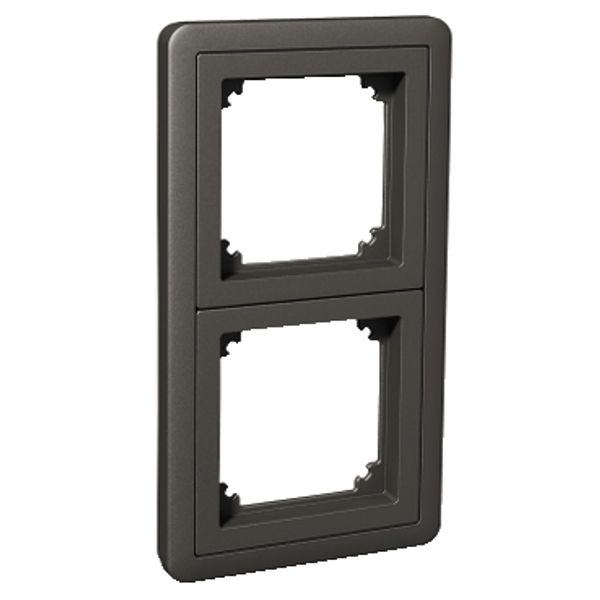 Exxact Combi 2-gang frame anthracite image 2