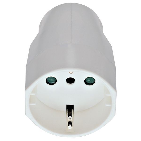 2P+E 16A P30 axial outlet white image 1