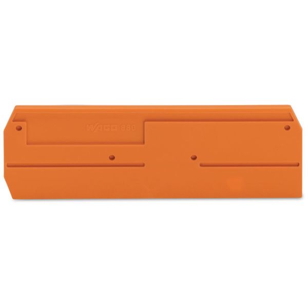 End and intermediate plate 2.5 mm thick orange image 2