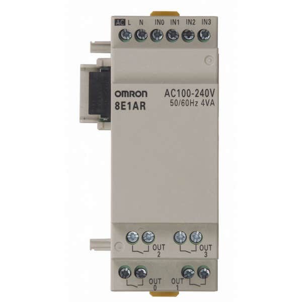 I/O expansion unit, 4 x 100-240 VAC inputs, 4 x relay outputs 5 A ZEN 3007R image 1