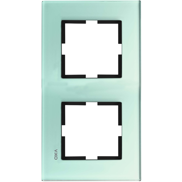 Novella Accessory Glass - Green Two Gang Frame image 1