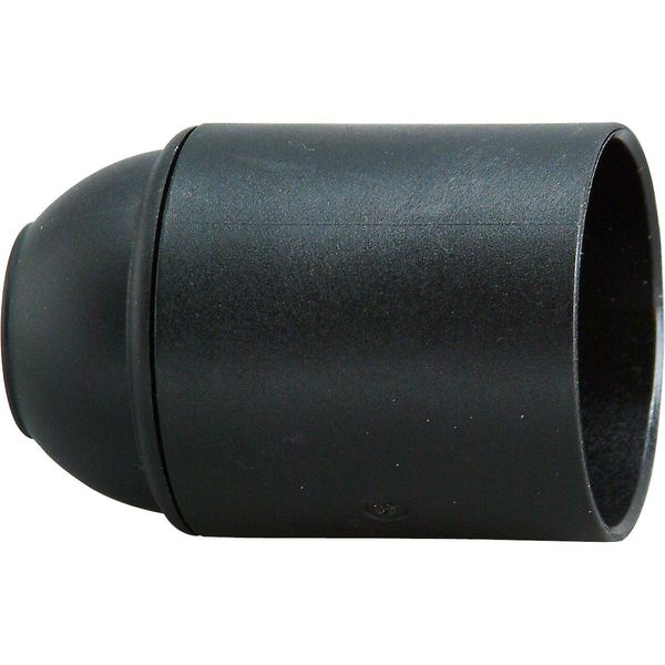 Plastic lampholder E27 black image 1
