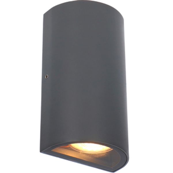 Outdoor Light without Light Source - wall light Fresno - 2xGU10 IP54  - Grey image 1