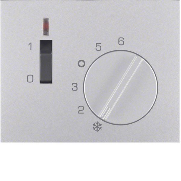 Centre plate for thermostat, pivoted, setting knob, K.5, al., matt, la image 1