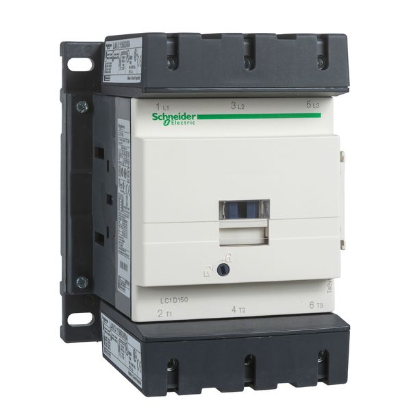 TeSys Deca contactor, 3P(3NO), AC-3, 440V, 150 A, 24V DC standard coil image 1