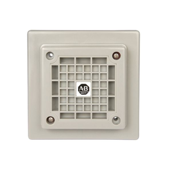 Allen-Bradley 855H-FG24GPA 855H General Purpose Electronic Horn, Semi-flush Wall Plate, UL Rated Type 3R/13, IP54, Standard version 108 dB(A) max, 24V AC/DC image 1