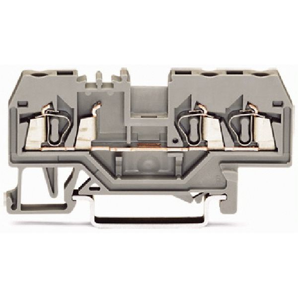 3-conductor through terminal block 2.5 mm² center marking orange image 1