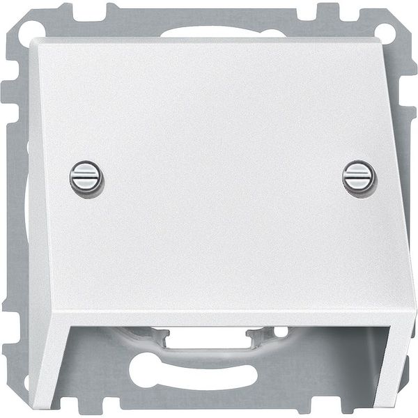 Slanted outlet, polar white, system M image 1