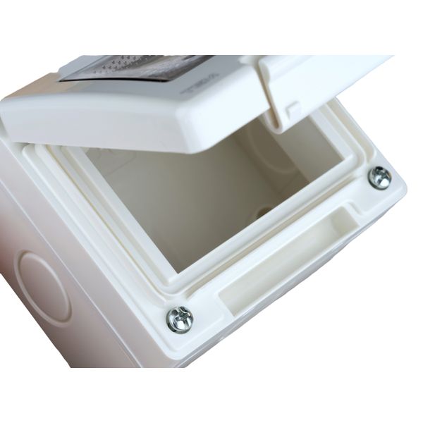 Outdoor surface mount box, IP55, transparent lid, 3M, white image 10